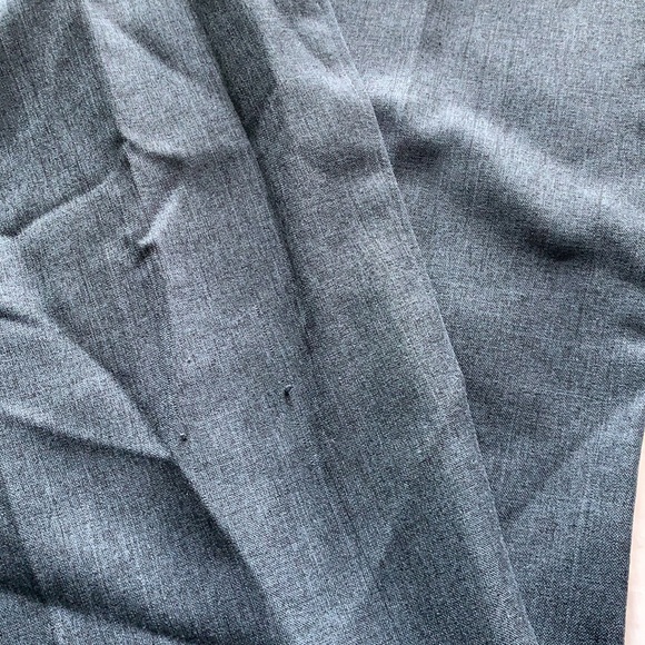 Vintage Rosebuds Charcoal Grey Pantsuit Size Large - Picture 9 of 9